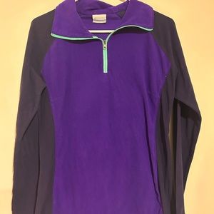 Columbia women’s size large 3/4 zip sweater